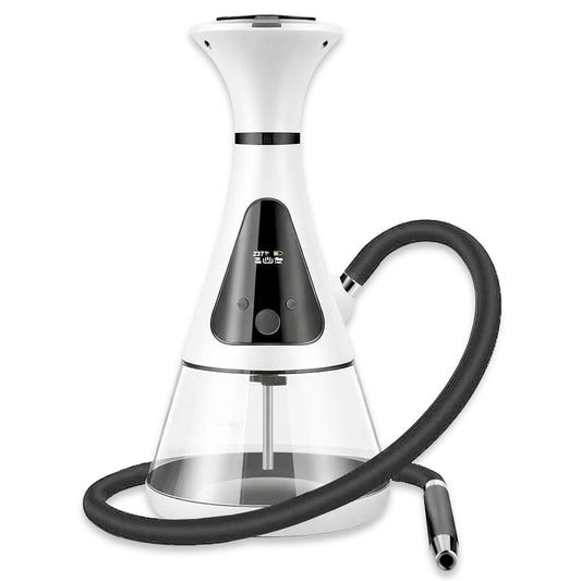 HOOKAHTRON Electric Hookah - Works with All Flavors (White)